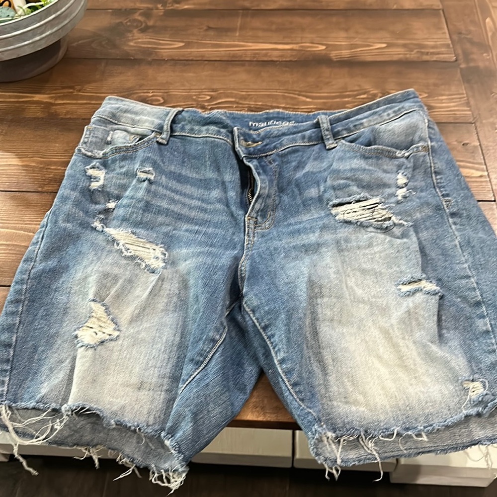 Denim shorts